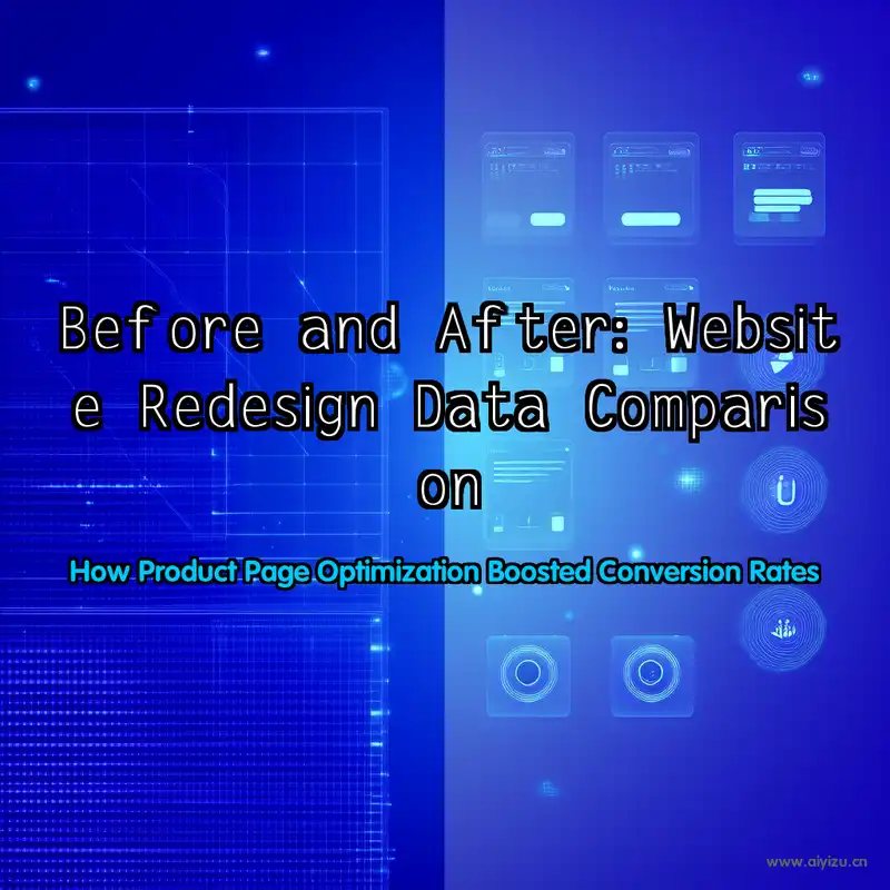 Product Page Redesign Before and After Comparison